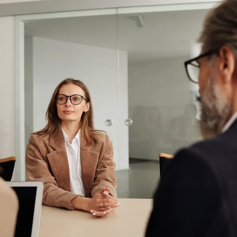 Entrevista profissional para uma posição executiva
